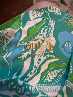 NWOT Lilly Pulitzer Turquoise, Green & White Printed Leggings